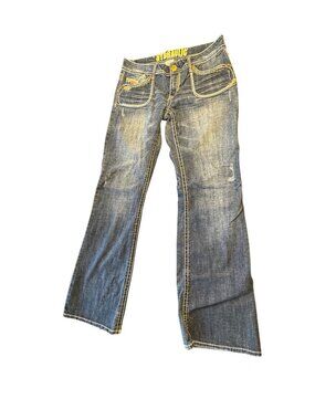 Y2K Hydraulic Womens Bootcut Jeans Size 11/12 Embroidered Pockets